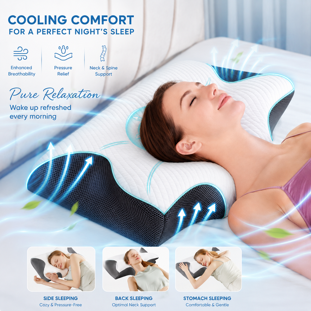 Lumio Cervical Memory Foam Pillow